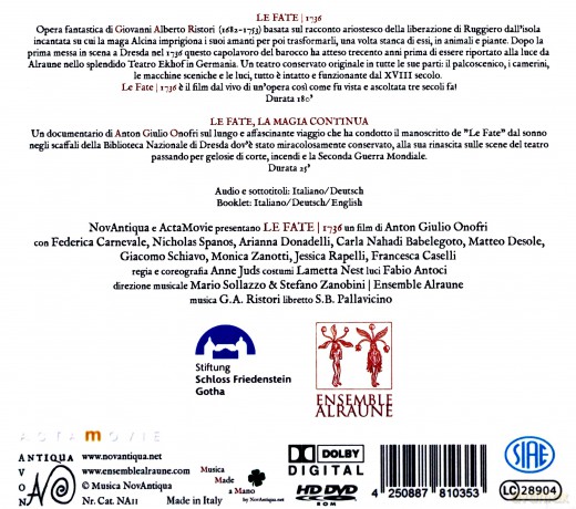 Ristori, G. A.: Giovanni Alberto Ristori: Le Fate 1736 [2CD]