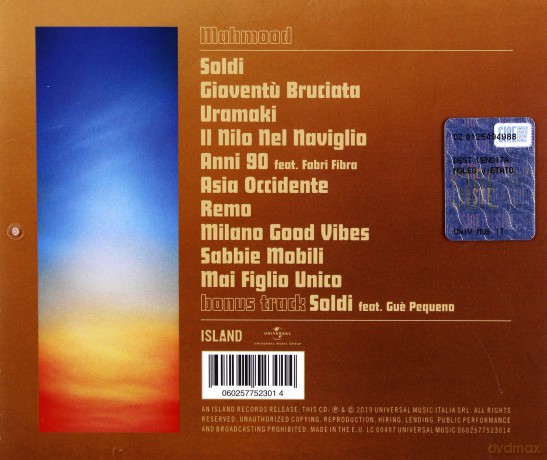Mahmood: Gioventu' Bruciata [CD]