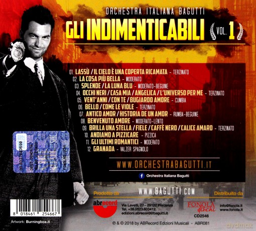 Orchestra Bagutti: Gli Indimenticabili Vol.1 [CD]