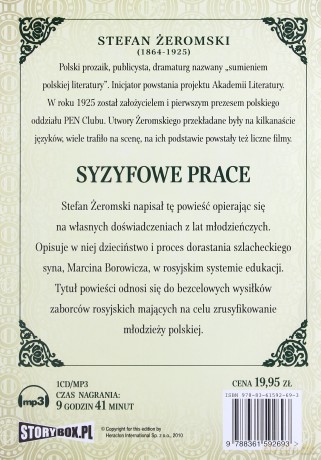 Syzyfowe prace - Stefan Żeromski [AUDIOBOOK] [CD-MP3]