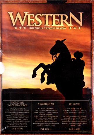 Western 2: Pewnego razu na Dzikim Zachodzie / W samo południe / Rio Grande BOX [4DVD]