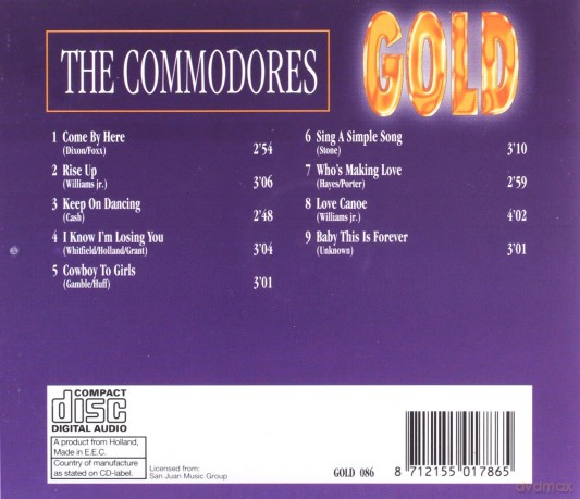 The Commodores: Gold [CD]