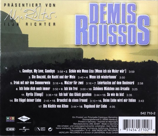 Demis Roussos: Goodbye My Love Goodbye [CD]