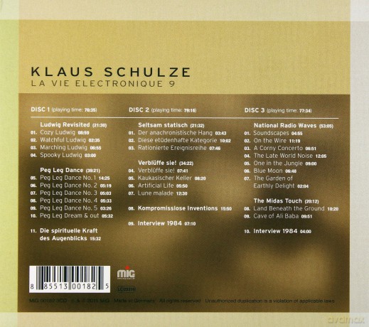 Klaus Schulze: La Vie Electronique 9 (digipack) [3CD]
