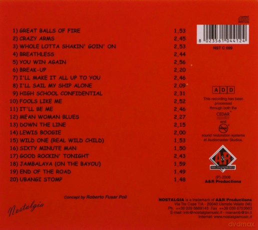 Jerry Lee Lewis: Great Balls Of Fire [CD]