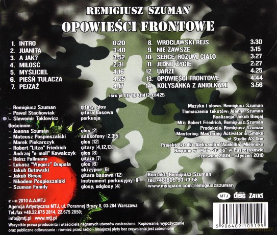 Remigiusz Szuman: Opowieści frontowe [CD]