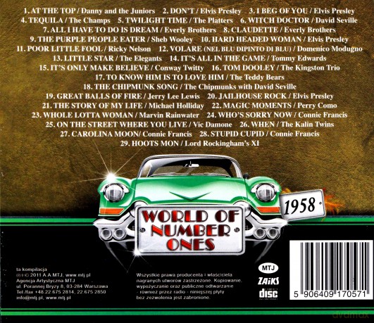 World of Number Ones 1958 [CD]