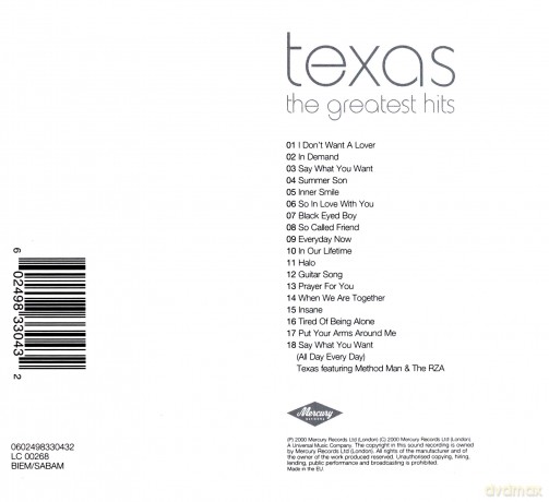 Texas: Greatest Hits [CD]