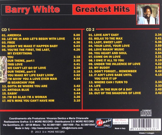 Barry White: Greatest Hits [2CD]