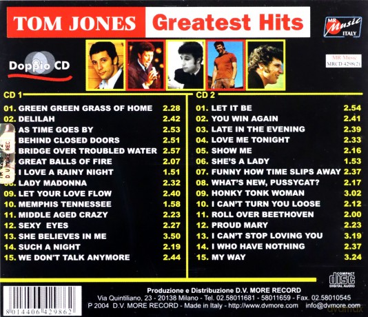 Tom Jones: Greatest Hits [2CD]