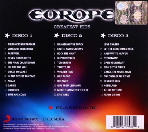 Europe: Greatest Hits [3CD]