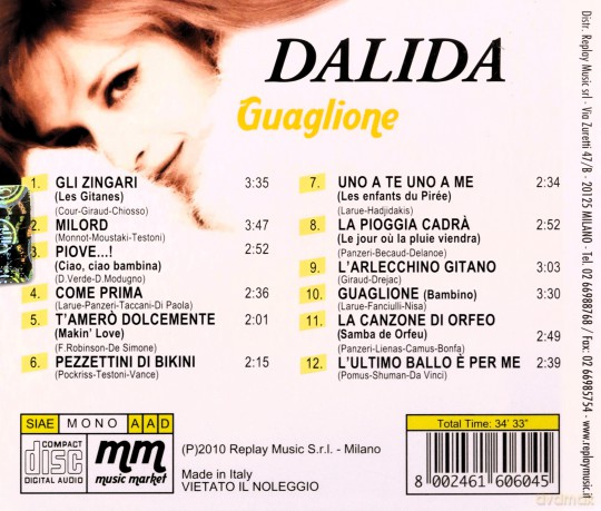 Dalida: Guaglione [CD]
