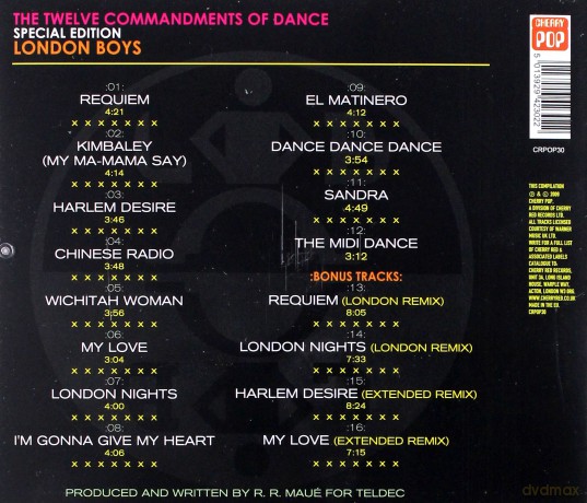 London Boys: The Twelve Commanodments Of Dance [CD]