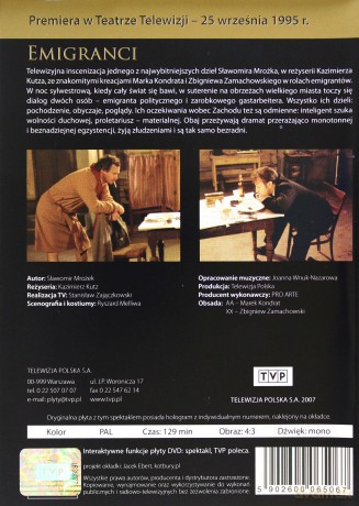 Teatr TVP: Emigranci [DVD]