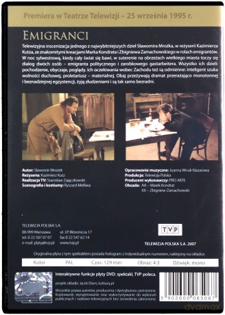 Teatr TVP: Emigranci [DVD]