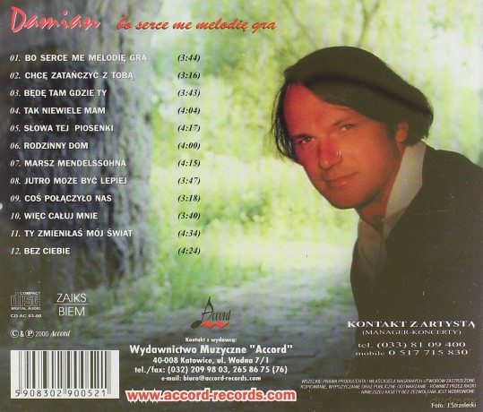 Damian Holecki: Bo serce me melodię gra [CD]