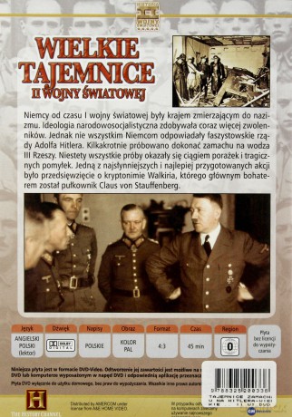 Wielkie Tajemnice II Wojny Światowej 02: Tajemnice zamachów na Hitlera [DVD]