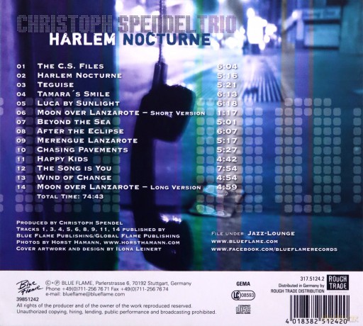 Christoph Spendel Trio: Harlem Nocturne [CD]