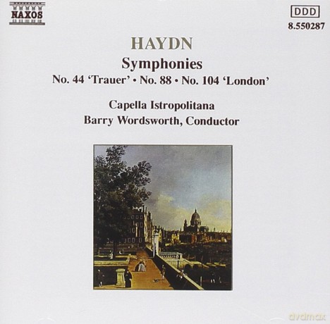 Barry Wordsworth: Haydn Symphonies no.44 'Trauer'-No 88-No 104 'London' [CD]