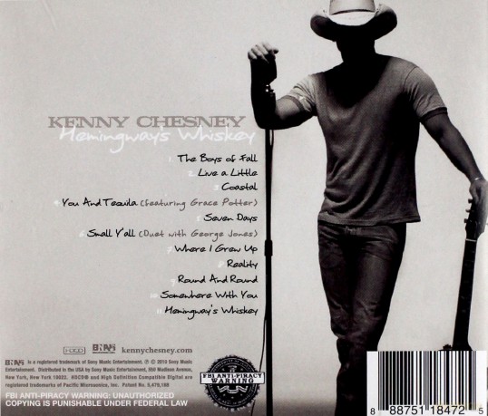 Kenny Chesney: Hemingway's Whiskey [CD]
