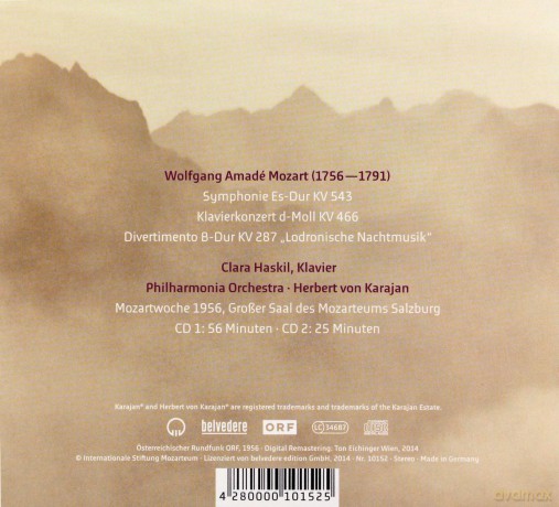 Clara Haskil: Herbert Von Karajan Conducts Mozart [CD]