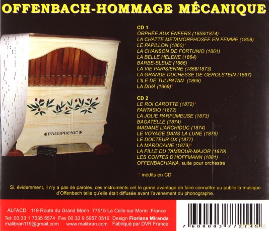 Offenbach: Hommage Mecanique Le Roi [2CD]