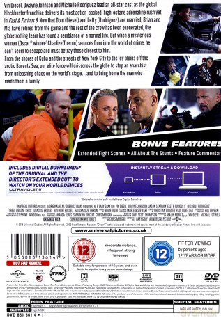 Fast & Furious 8 (Szybcy i wściekli 8) [DVD]