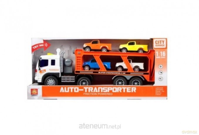 Auto ciężarowe laweta światło/dźwięk + akcesoria