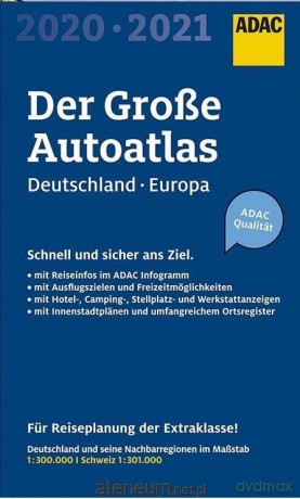 AutoAtlas ADAC. Deutschland, Europa 2020/2021 [KSIĄŻKA]