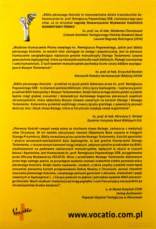 Biblia pierwszego Kościoała z paginat. szara [KSIĄŻKA]