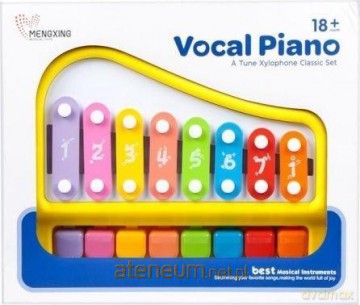 Cymbałki pianinko 2w1 8 tonów