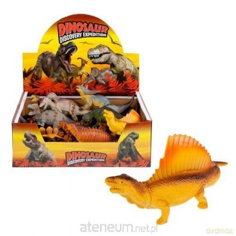 Dinozaur gumowy piszczący mix wzorów