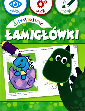 Dinozaurowe łamigłówki [KSIĄŻKA]