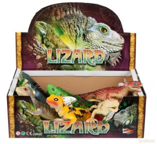 Jaszczurka gumowa piszcząca 30 cm [FIGURKA]