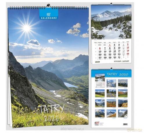 Kalendarz 2020 13 Plansz B3 - Tatry [KALENDARZ]