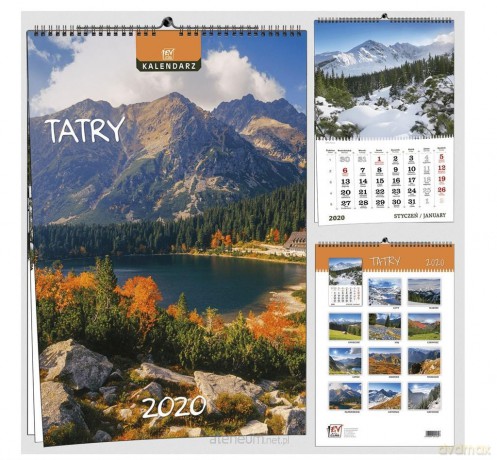 Kalendarz 2020 7 Plansz B3 - Tatry [KALENDARZ]