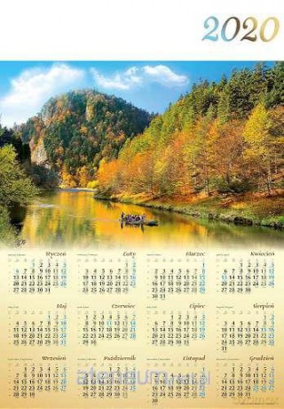 Kalendarz 2020 jednoplanszowy Dunajec [KALENDARZ]