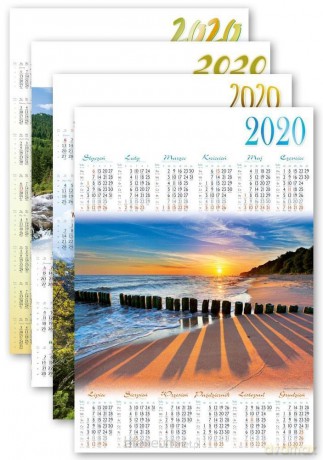 Kalendarz 2020 jednoplanszowy PLB1 MIX [KALENDARZ]