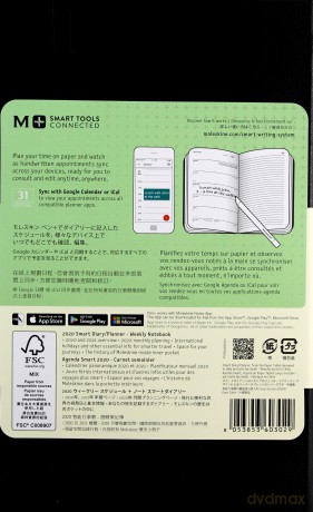 Kalendarz 2020 tyg. 12ML Smart Planner czarny [KALENDARZ]