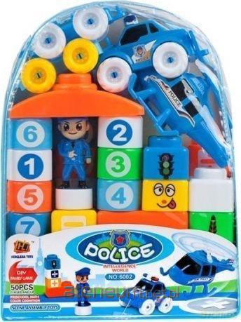 Klocki konstrukcyjne 50 el. policja [KLOCKI]