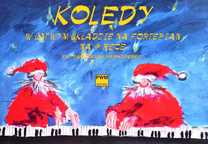 Kolędy w łatwym układzie na fortepian na 4 ręce [KSIĄŻKA]