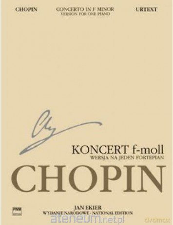 Koncert f-moll op. 21 w. na 1 fortepian - Fryderyk Chopin [KSIĄŻKA]