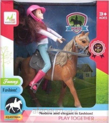 Konik z lalką