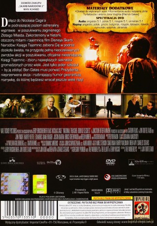Skarb Narodów 2: Księga Tajemnic [DVD]