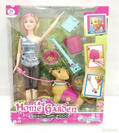 Lalka 30 cm z pieskiem