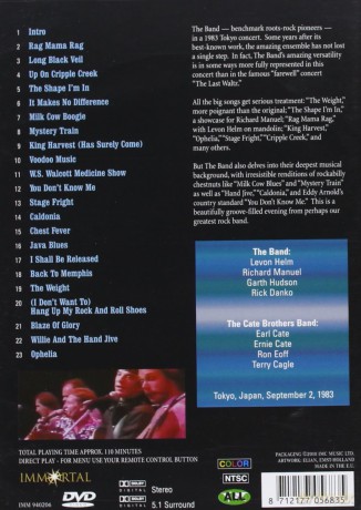 The Band, The With Cate Brothers Band: Live In Tokyo 1983 [DVD]