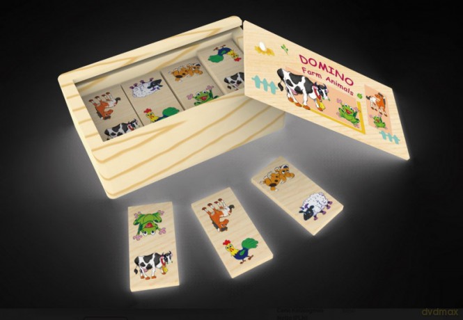 DominoTOP BRIGHT Domino drewniane Zwierzaki [GRA]