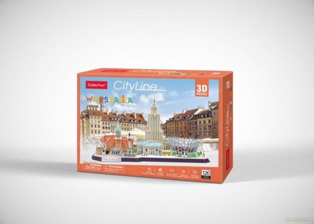 Puzzle 3D Cityline Warszawa [PUZZLE]