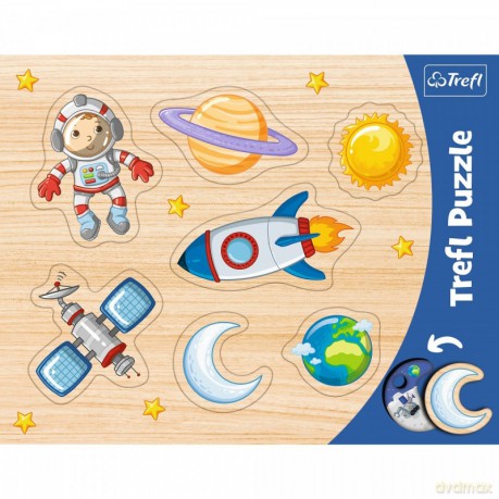 Puzzle Ramkowa układanka kształtowa - Kosmos [PUZZLE]