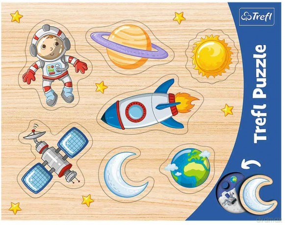 Puzzle Ramkowa układanka kształtowa - Kosmos [PUZZLE]